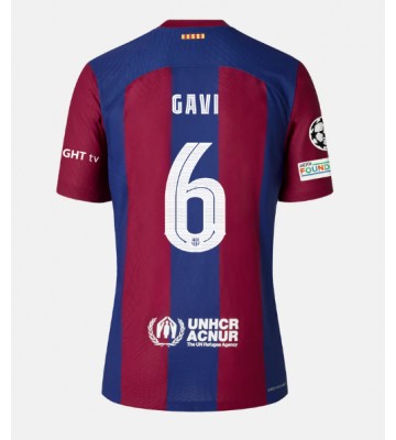 Barcelona Paez Gavi #6 Primera Equipación 2023-24 Manga Corta